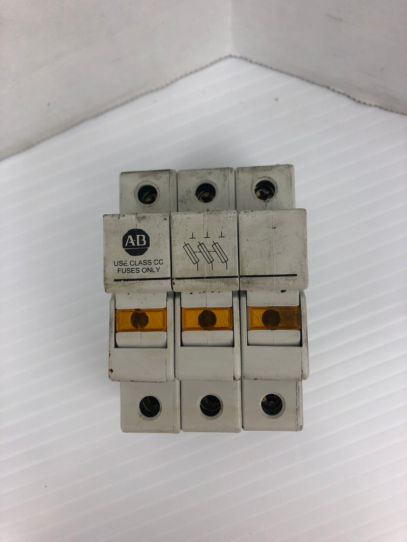 Allen-Bradley 1492-FB3C30-L Fuse Holder Ser. A 600V 30A 3P