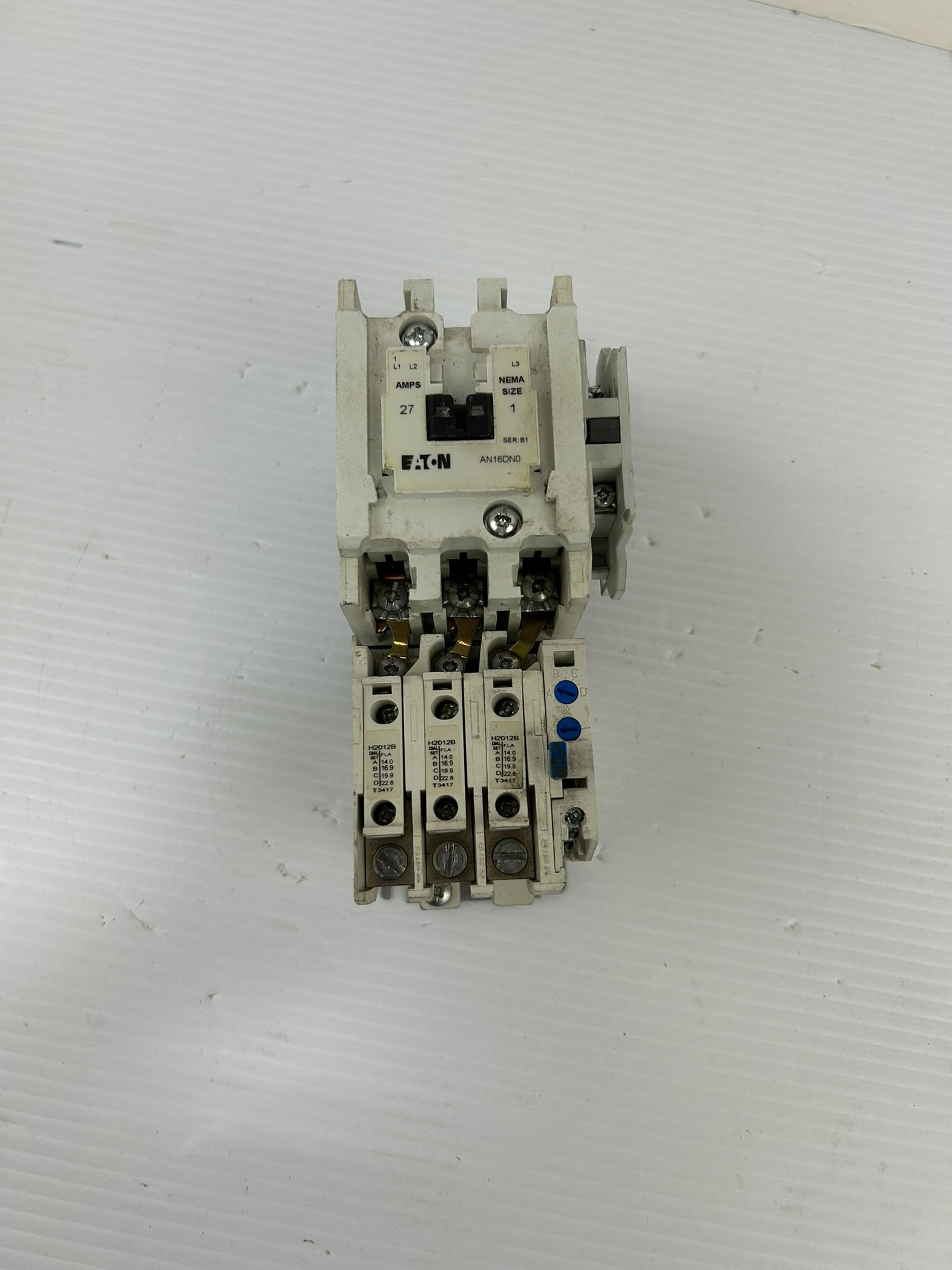 Eaton AN16DN0 Motor Starter Ser B1 & C320KGS1 Size 1 Contactor & C306GN3 Relay