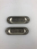 O-Z Gedney 1/2" BS Series Conduit Body Box Covers - Lot of 2