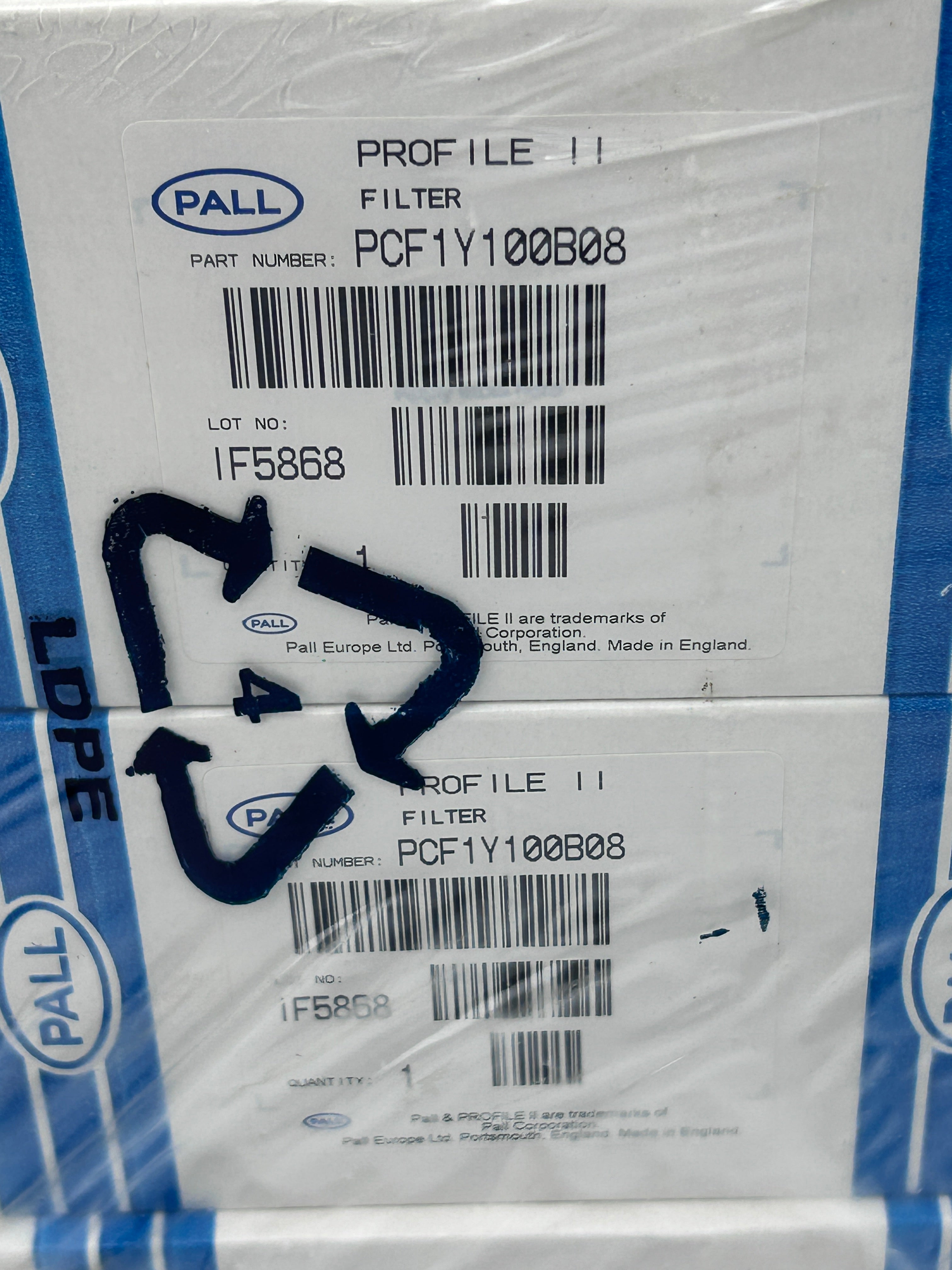 Pall PCF1Y100B08 Profile Filter Cartridge - Lot of 6