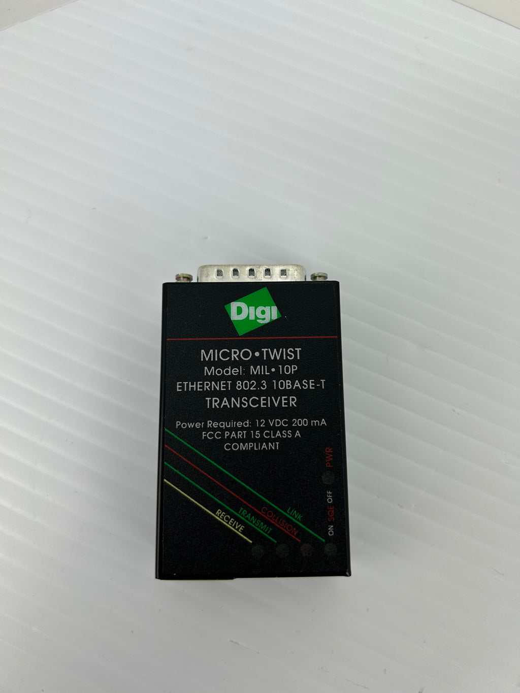 Digi MIL-10P Micro Twist Ethernet Transceiver 802.3 10BASE-T Class A ...