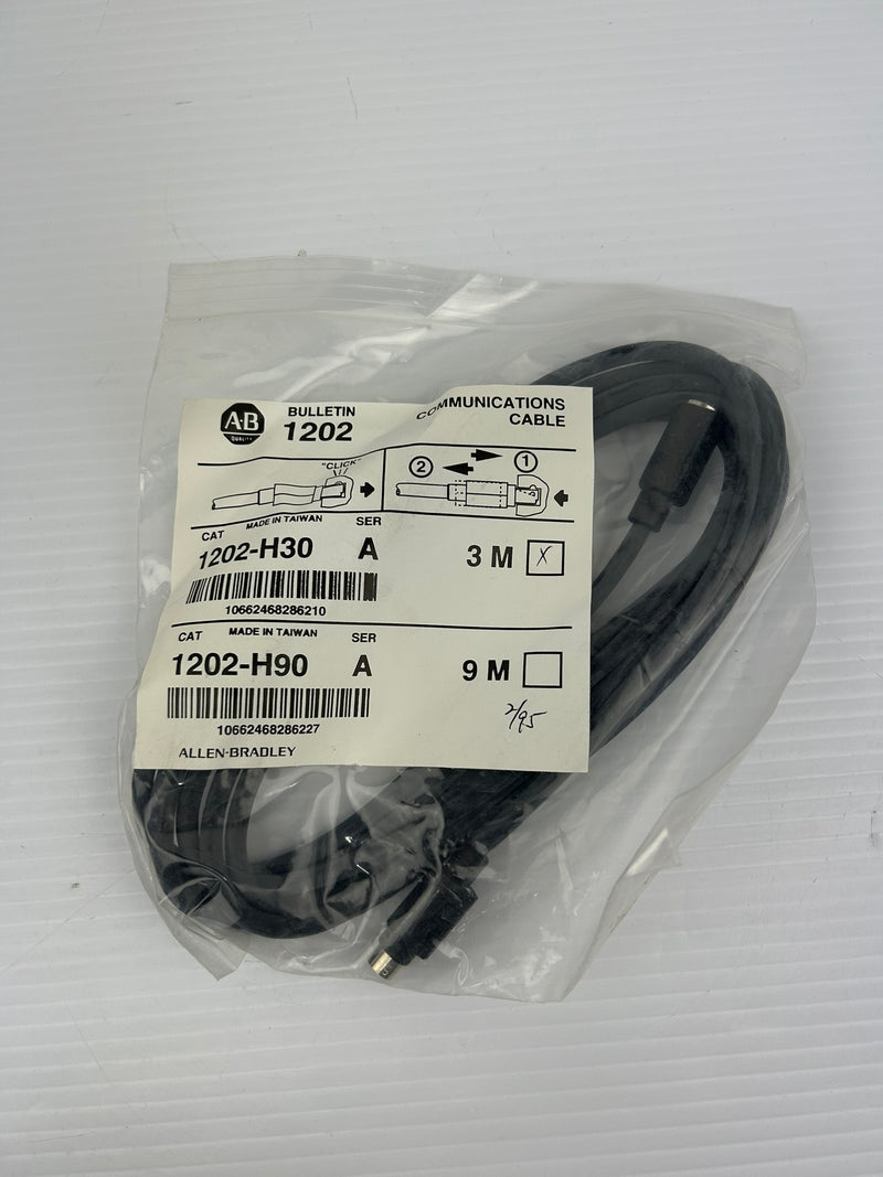 Allen Bradley 1202-H30 Communications Cable Series A 3M