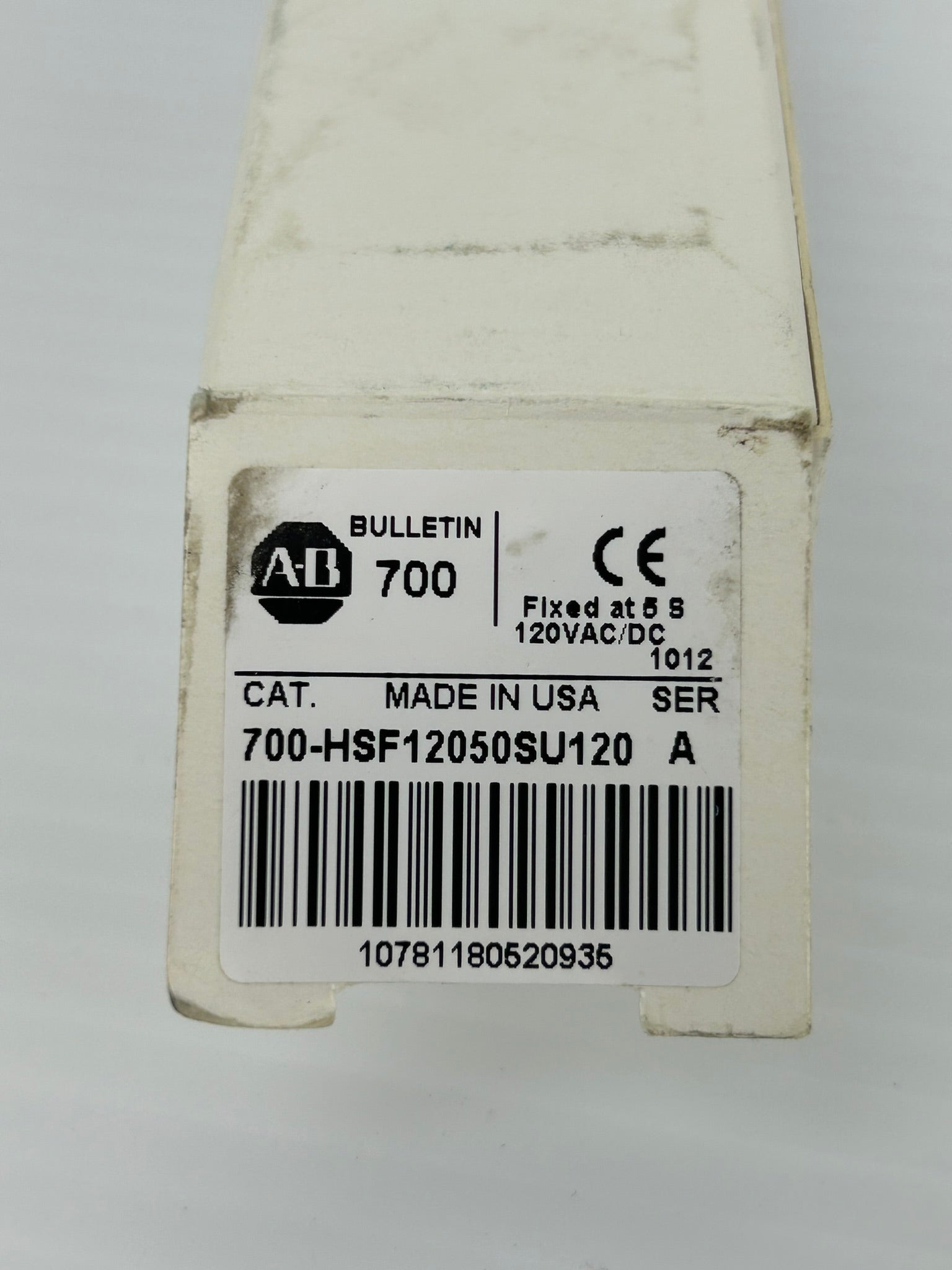 Allen-Bradley 700-HSF12050SU120 Time Delay Relay Ser A 120VAC 12A 1/3HP