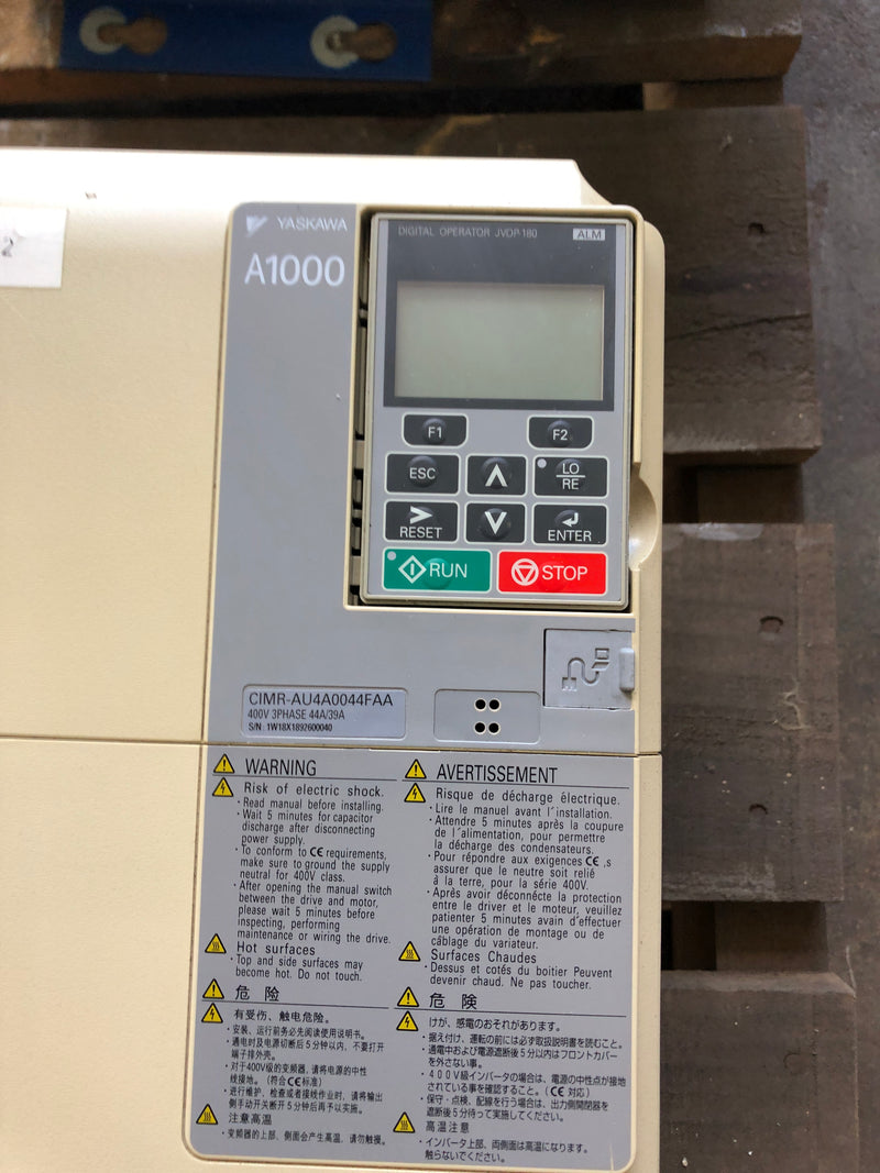 Yaskawa Electric CIMR-AU4A0044FAA AC Drive A1000 Rev E