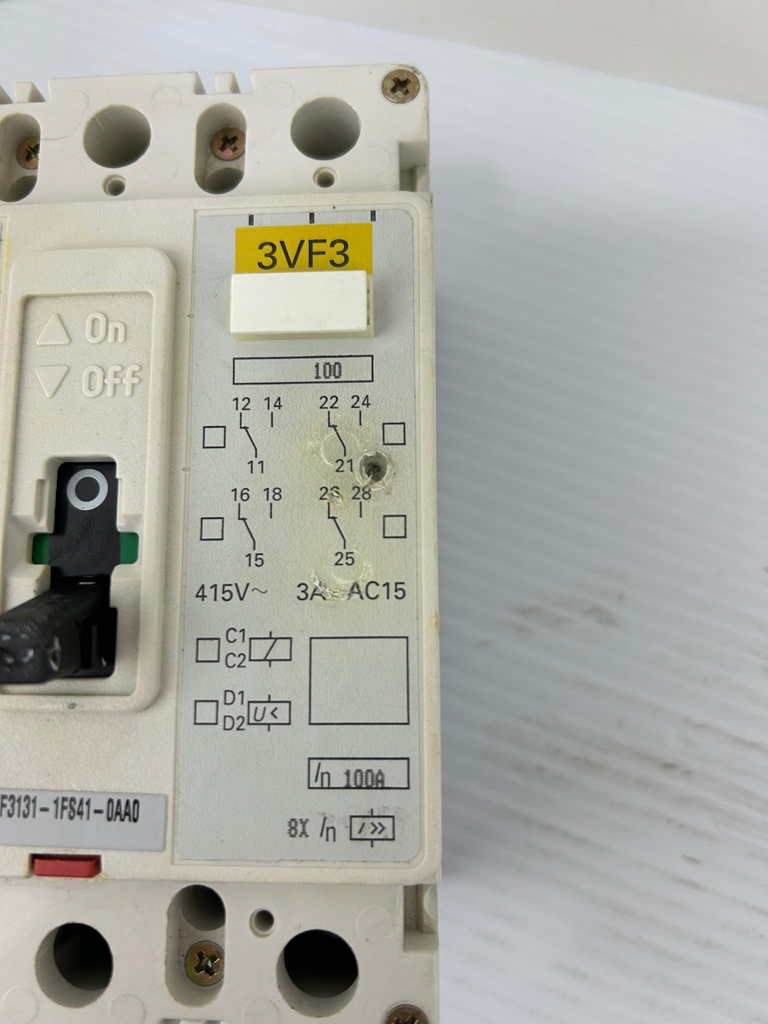 Siemens 3VF3111-1FS41-0AA0 Circuit Breaker AC 50/60Hz CAT A