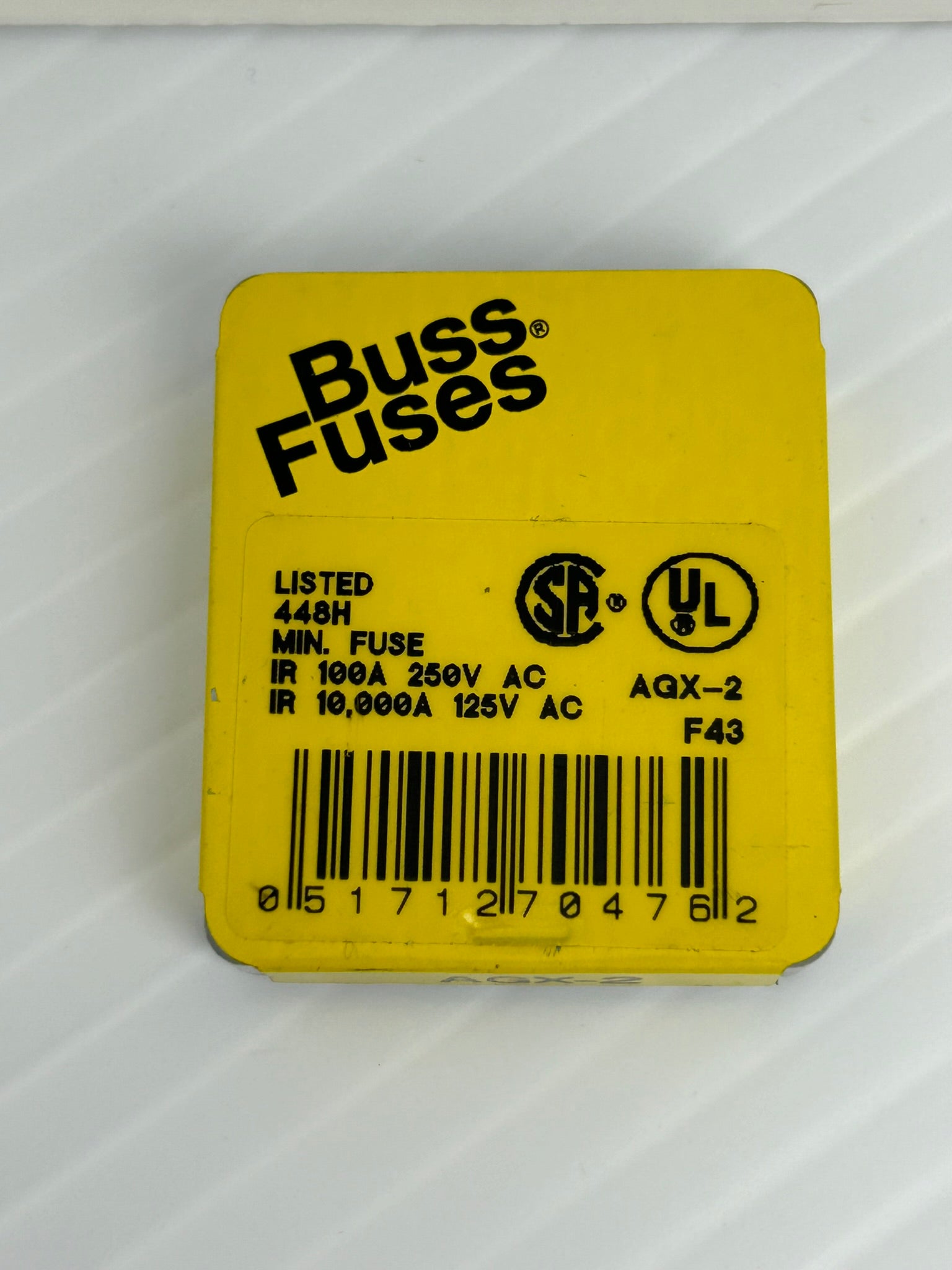 Buss AGX-2 Glass Fuses 250VAC 100A - Lot of 9