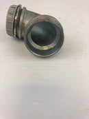 O-Z Gedney Co. Conduit Adapter Fitting 4Q-9150-1-1/2 90 Degree Iron Elbow w/Cap