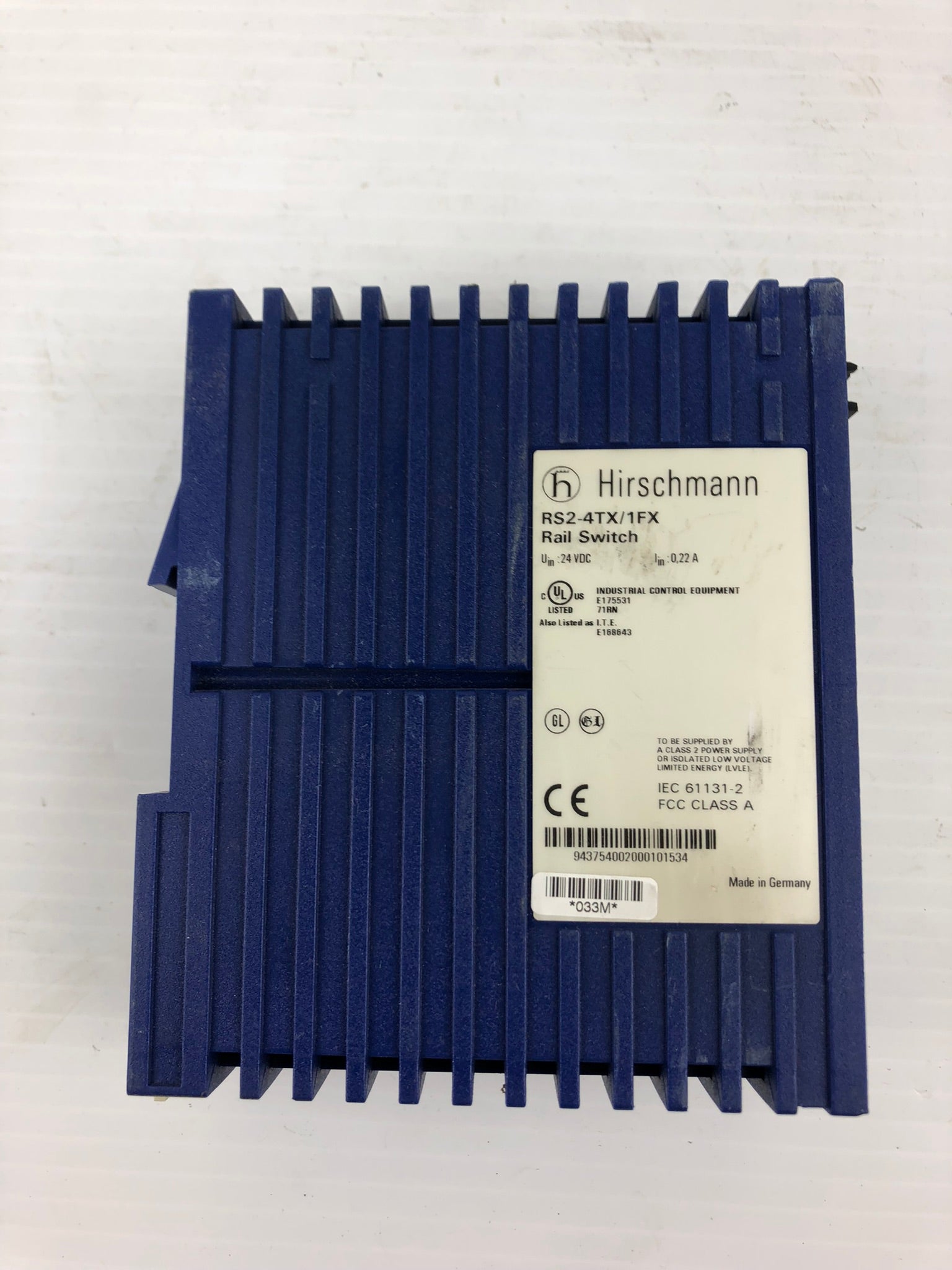 Hirschmann RS2-4TX/1FX Rail Switch