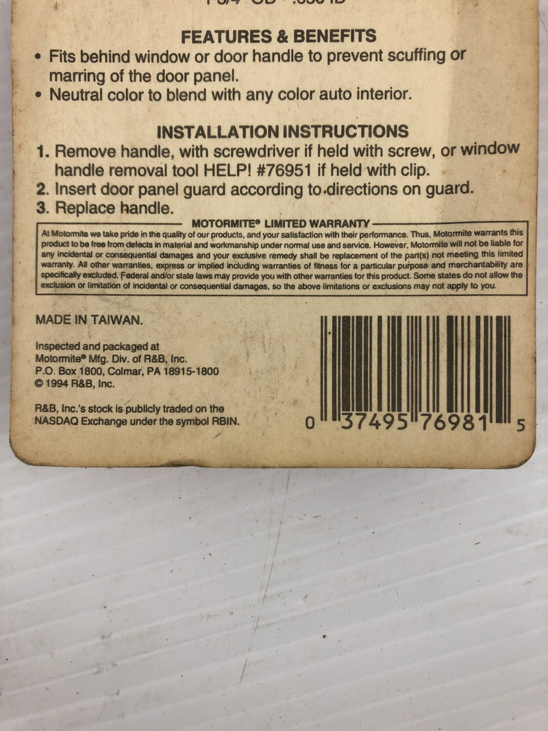 HELP! 76981 Interior Door Panel Guard Assortment