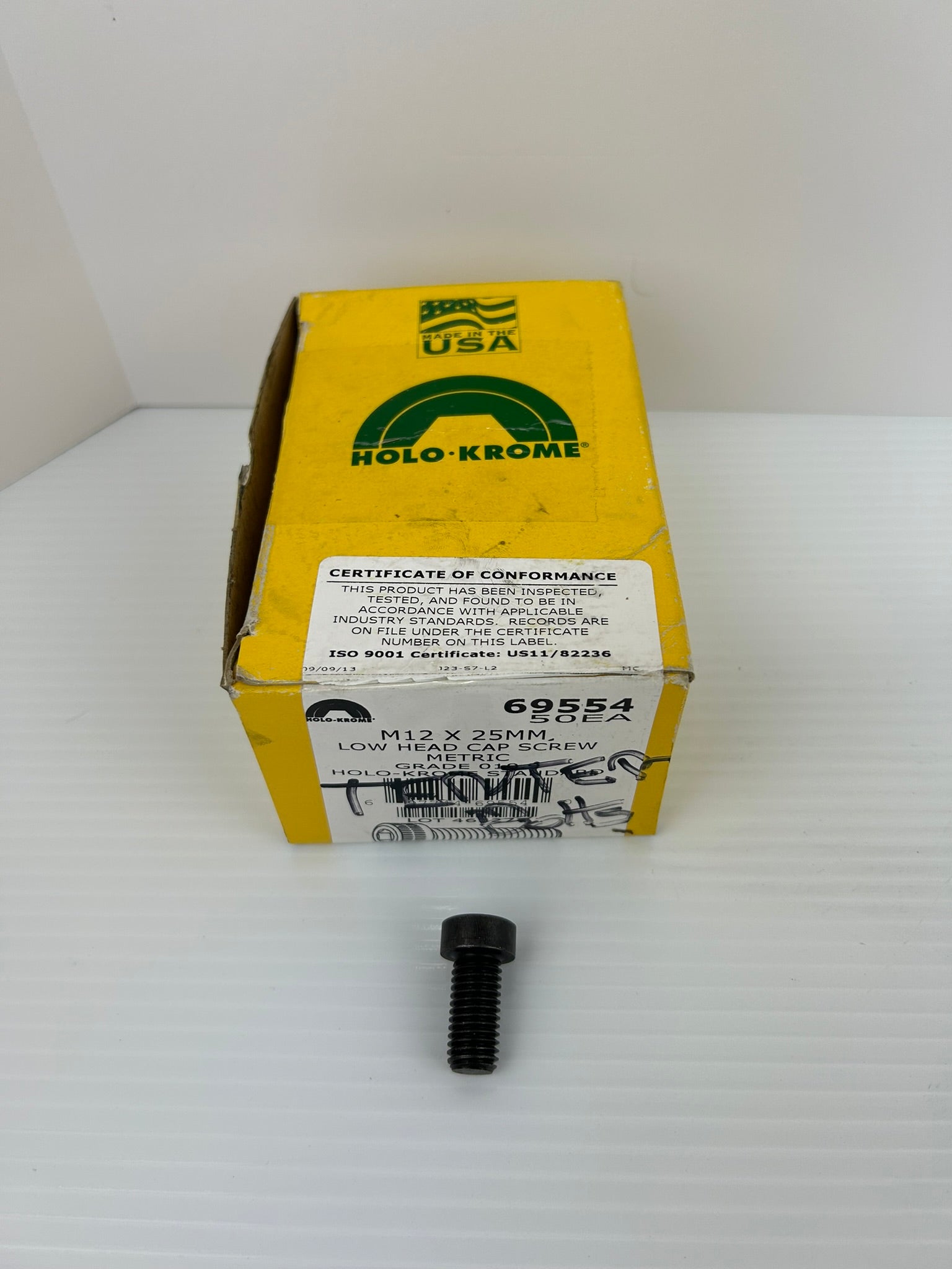 Holo-Krome 69554 Low Head Cap Screw Metric M12 x 25MM - Box of 49