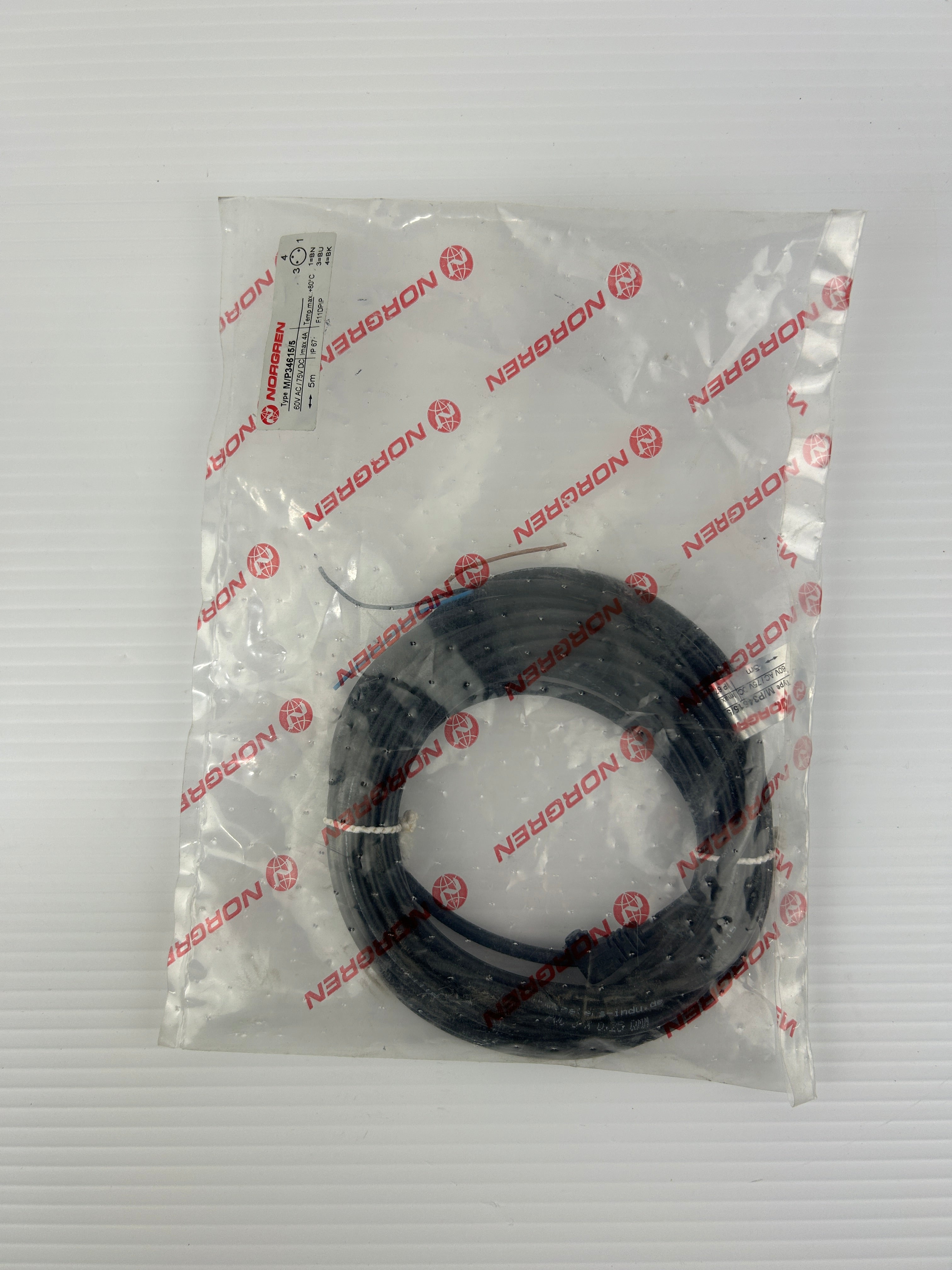 Norgren M/P34615/5 Magnetic Switch Cable Assembly for Cylinder 5m 90 Degree