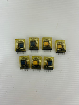 IDEC RY2S-U AC120V DPDT Relay 3A 120VAC Plug-In Miniature Industrial - Lot of 7