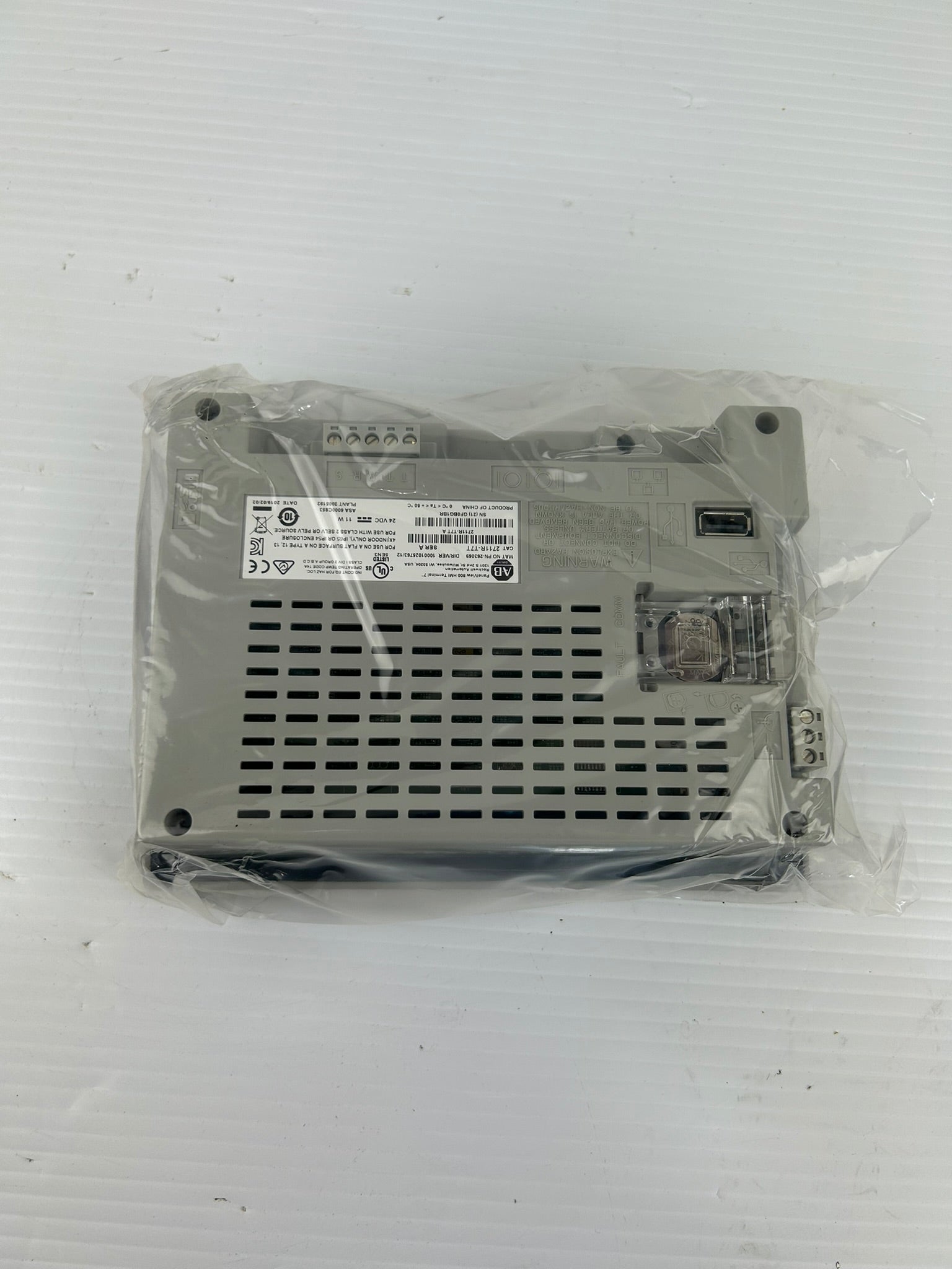Allen-Bradley 2711R-T7T PanelView 800 7" HMI Touch Terminal Screen