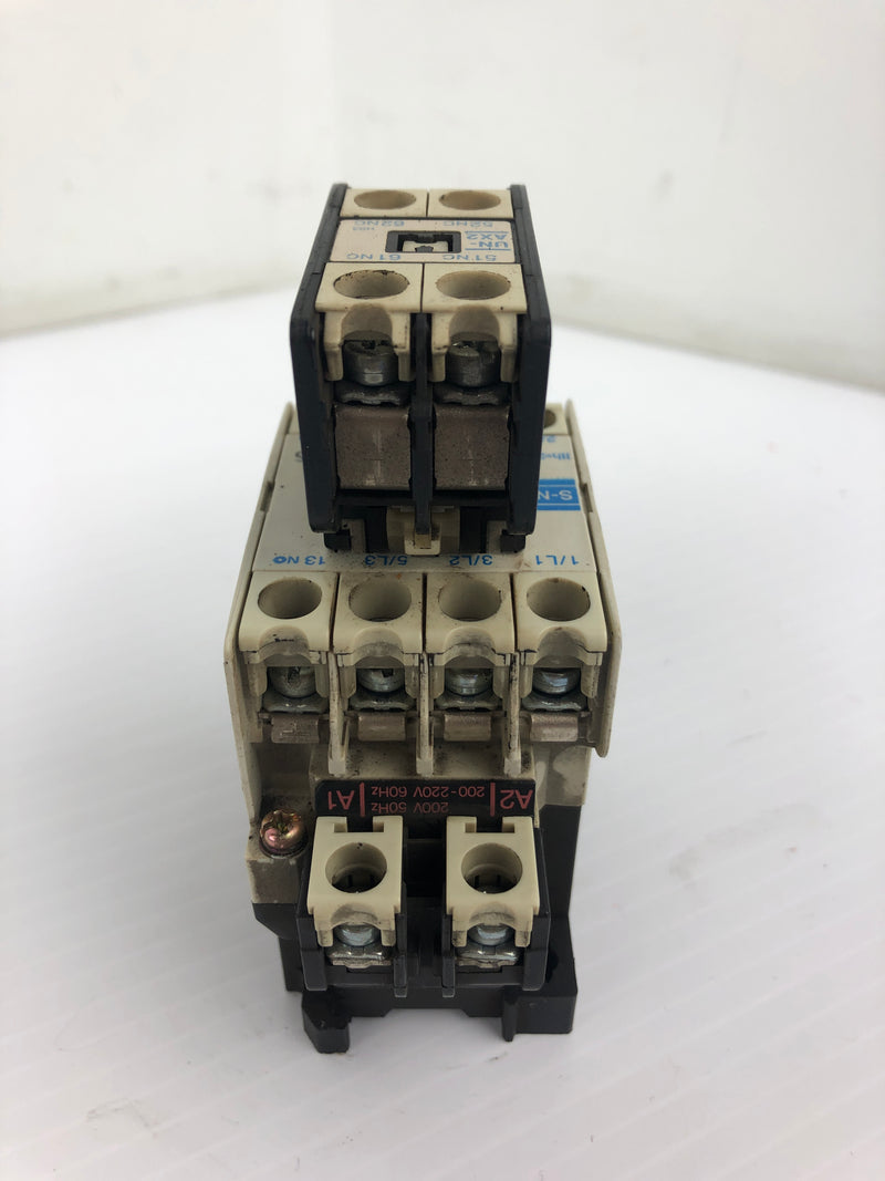 Mitsubishi S-N10 Magnetic Contactor Assembly UN-AX2 Contact Block