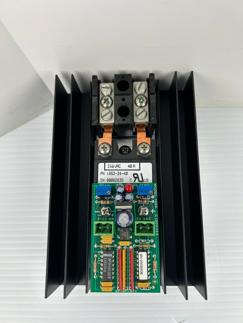 Smart Controller 1ph Control Concepts 1025-24-40-4/20MA SCR Power Controller 240VAC 40A 1Ph ...