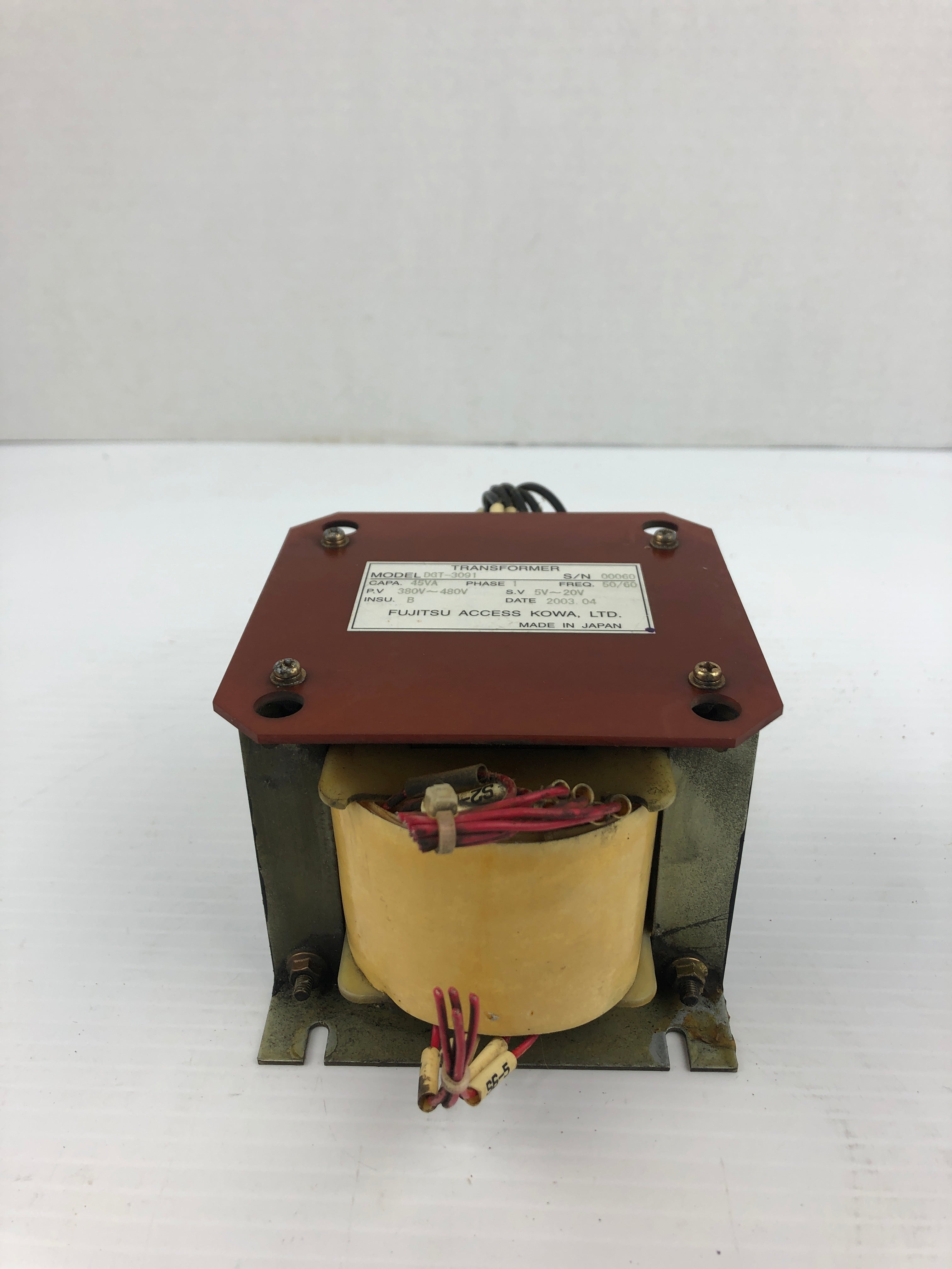 Fujitsu DGT-3091 Transformer 380V~480V / 5V~20V 45VA 50/60Hz 1PH