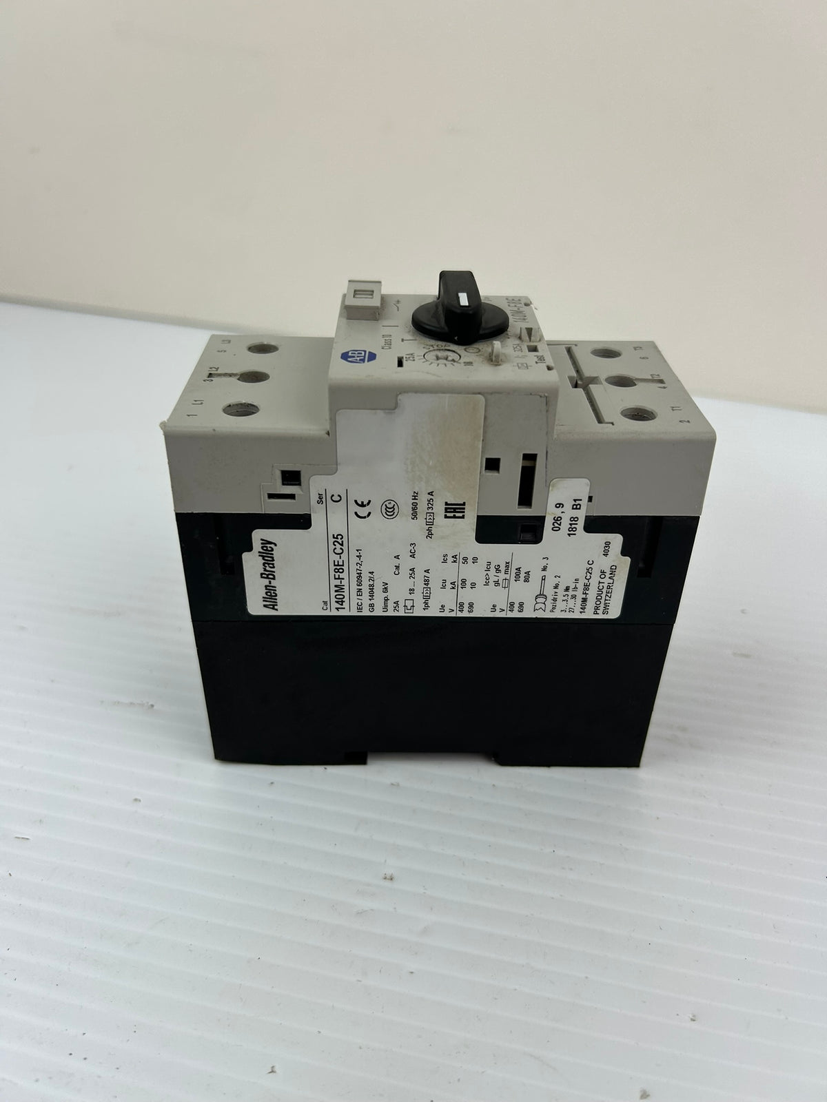 Allen-Bradley 140M-F8E-C25 Motor Protection Circuit Breaker Series C 18-25A 3PH