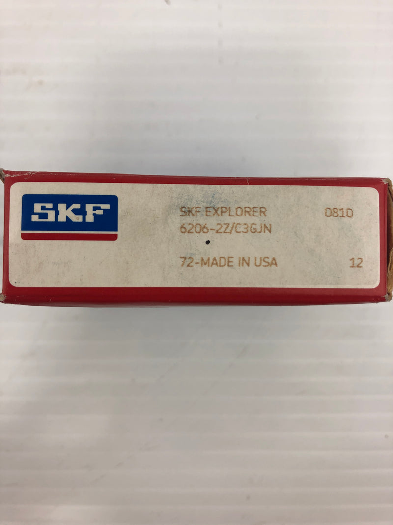 SKF 6206-2Z/C3GJN Explorer Deep Groove Ball Bearing (Lot of 5)