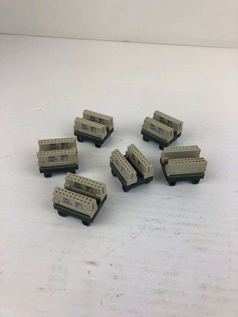 Pilz 95425 ERNI RC 2 Safety Relay Rack Extension Module Connector (Lot of 6)