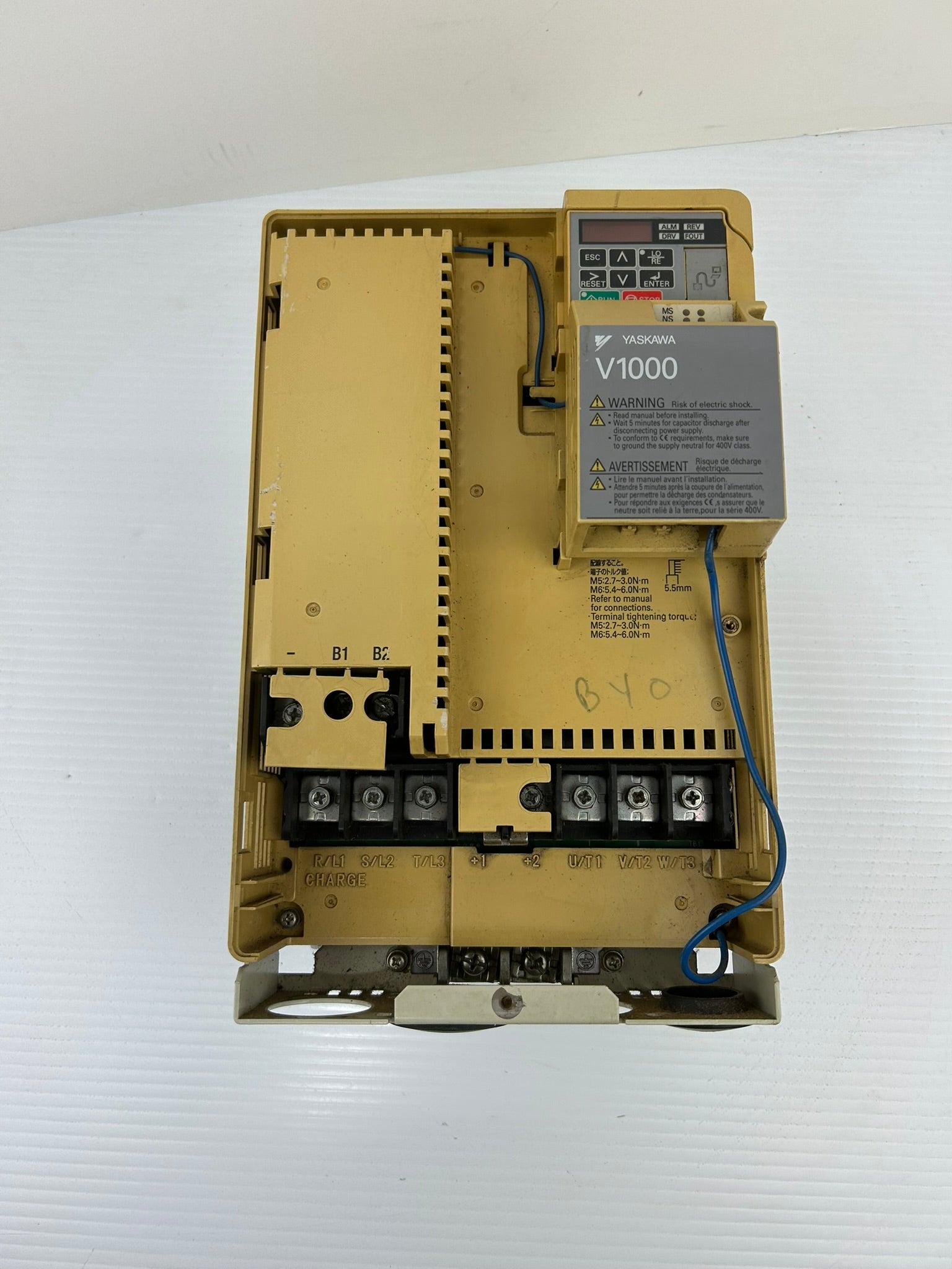 Yaskawa Electric CIMR-VU4A0031FAA 3PH AC Drive Rev A - No Top or Bottom Cover