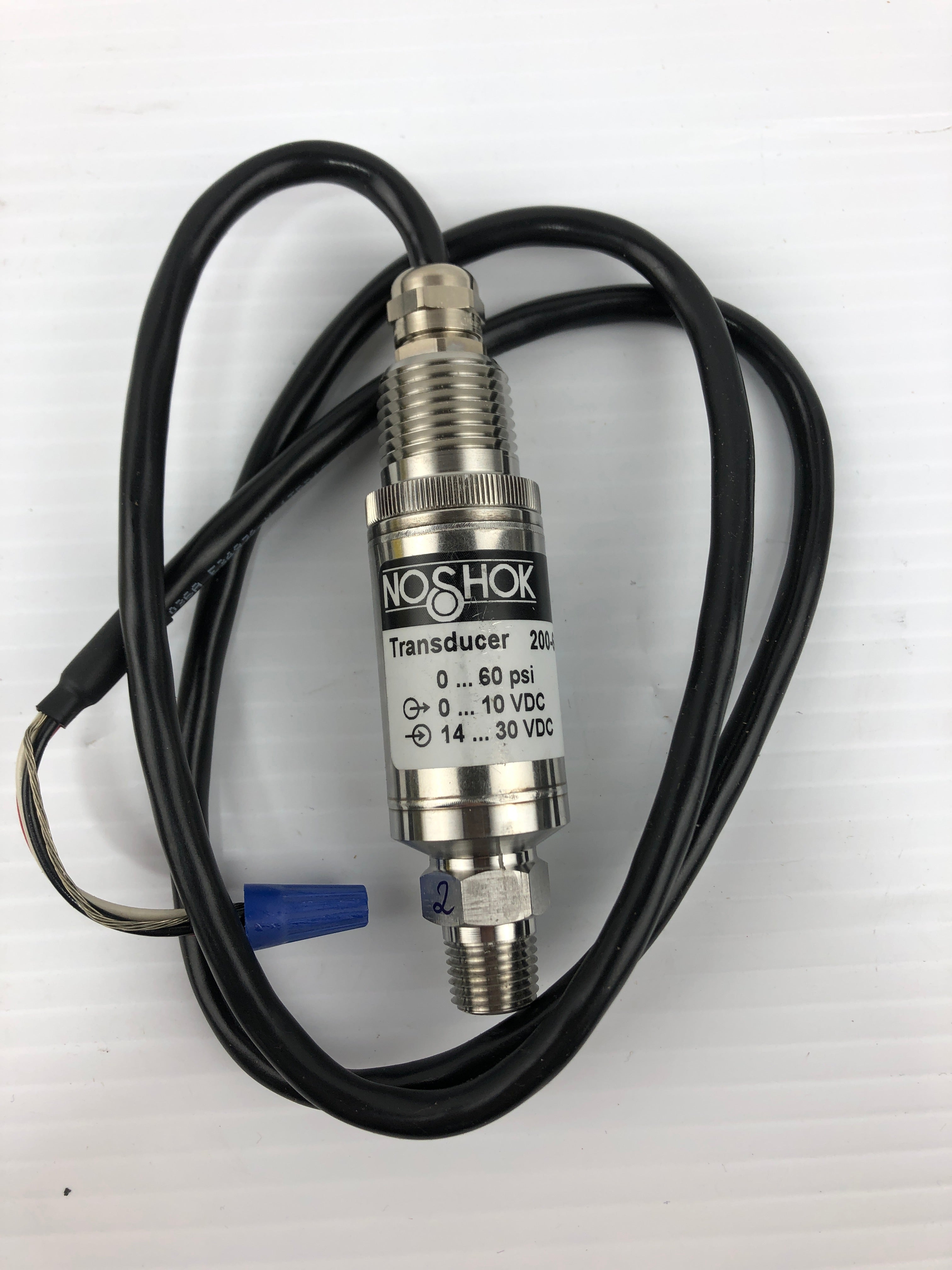 NoShok 200-60-1-5-2-6 Transducer 0-60 PSI