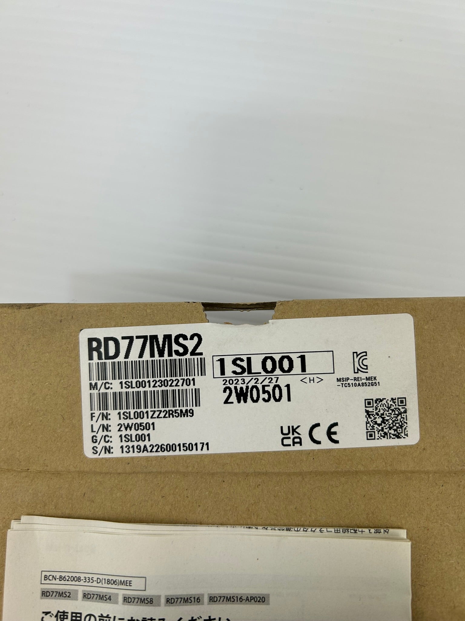 Mitsubishi RD77MS2 MELSEC iQ-R Simple Motion Module 2-Axis PLC