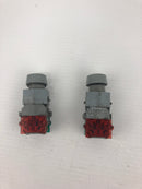 EAO 704.910.5 Contact Block with Push Button - Lot of 2