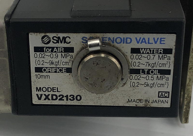 SMC VXD2130 Solenoid Valve 110VAC