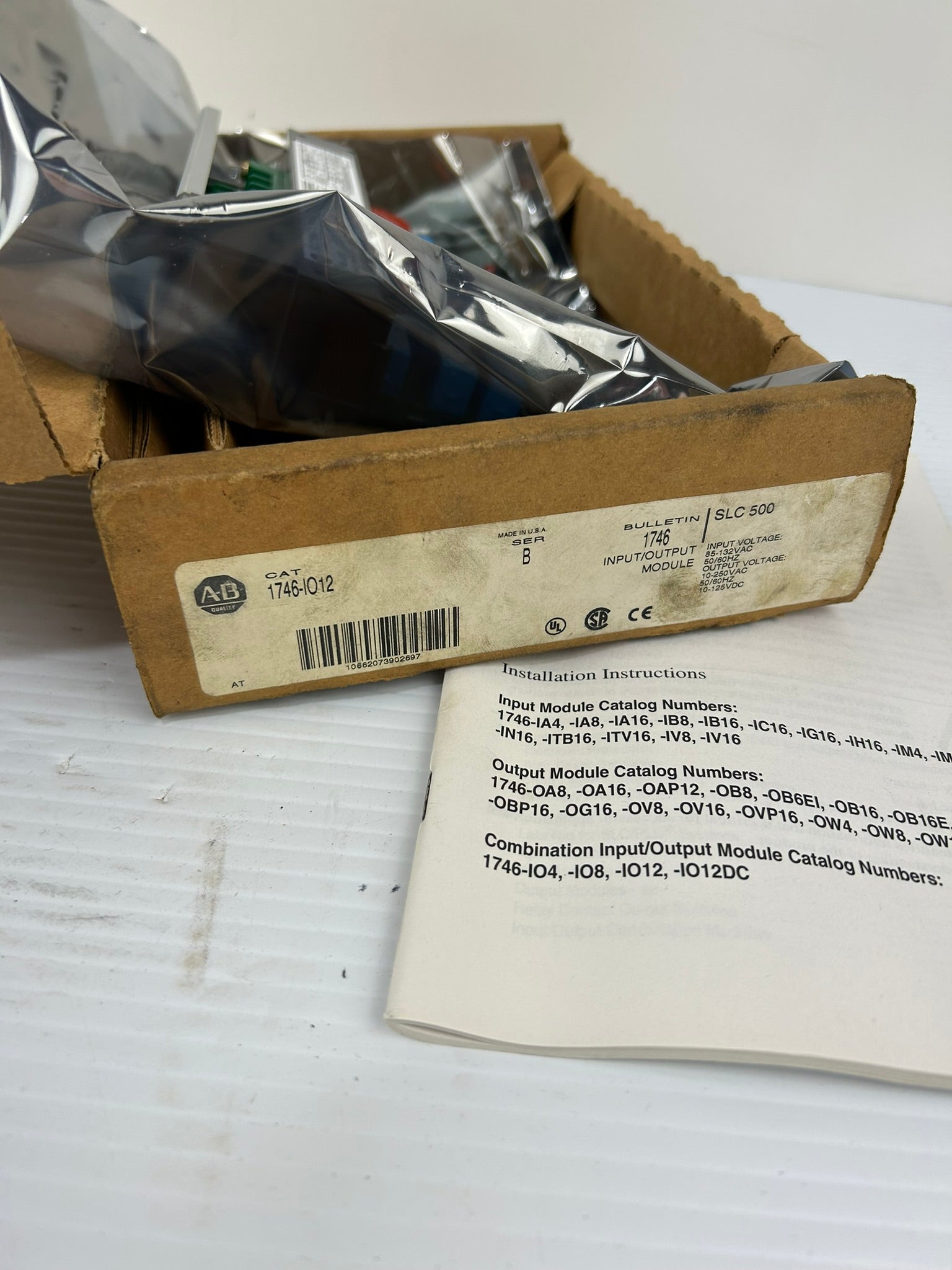 Allen Bradley 1746-IO12 Input/Output Module Series B SLC500 - Ships from US