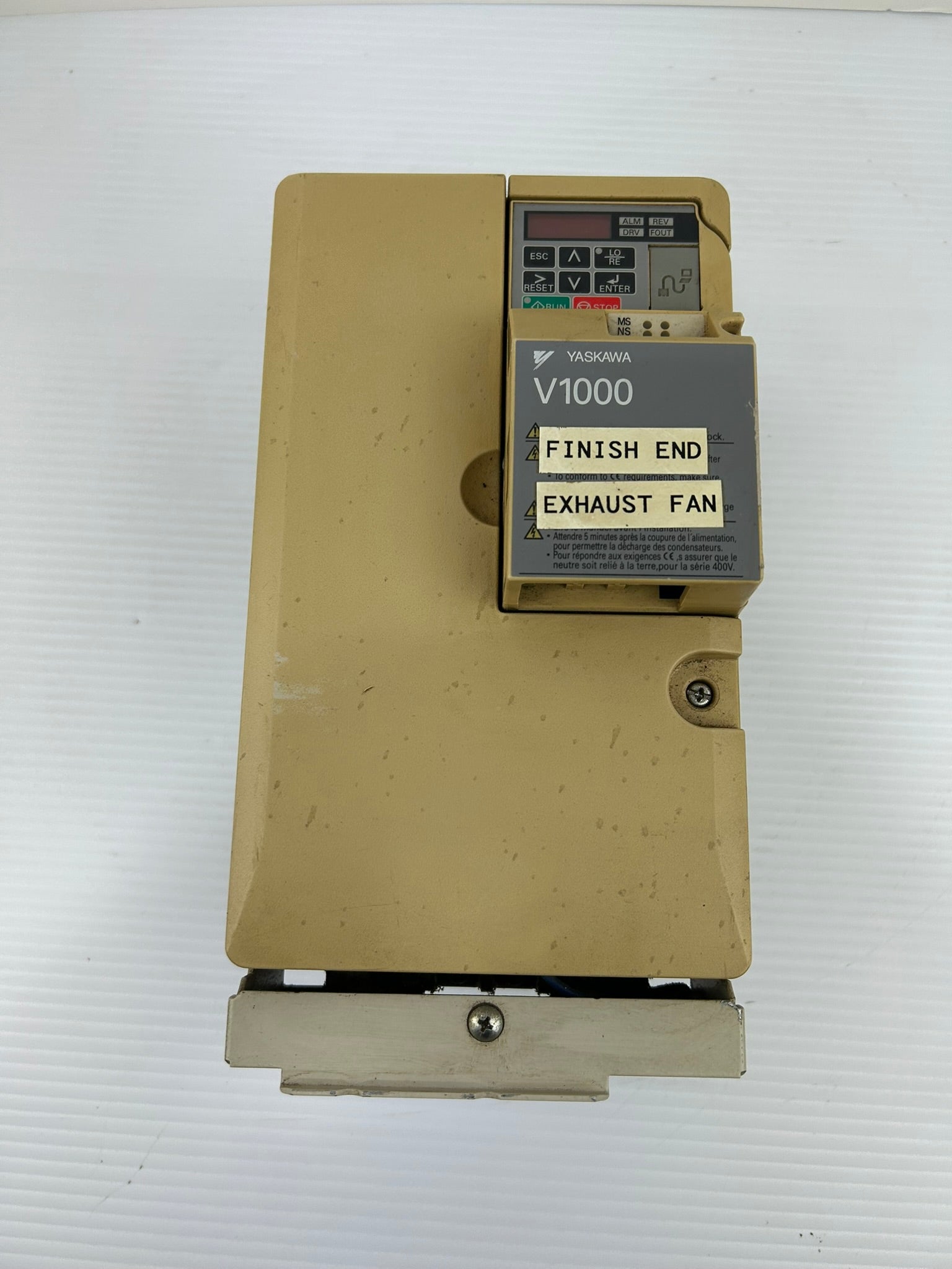 Yaskawa Electric CIMR-VU4A0018FAA V1000 3PH AC Drive Series A Type 1 Enclosure
