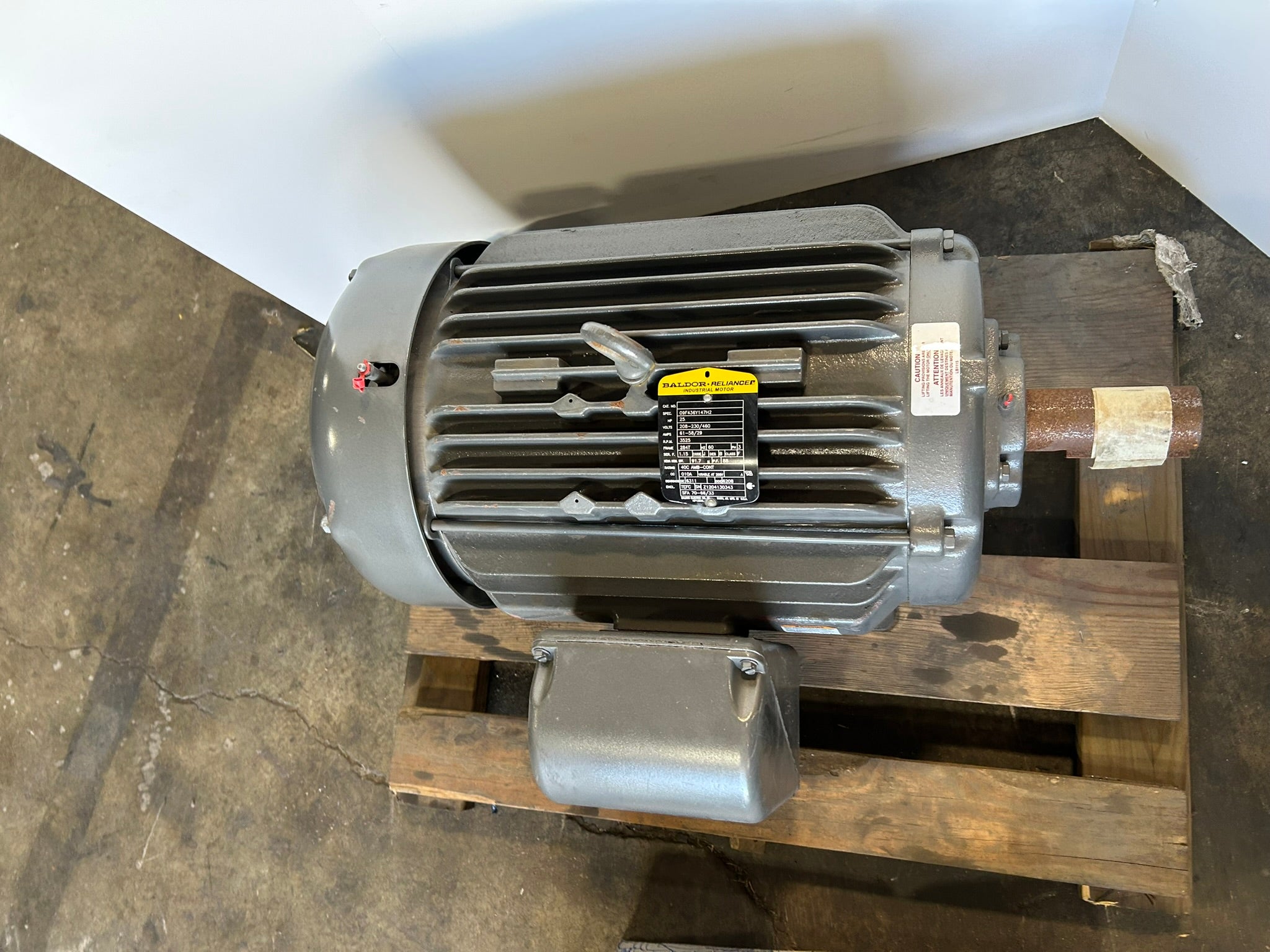 Baldor Reliance 09F436Y147H2 Industrial Motor HP 25 RPM 3525 Frame 284T PH 3