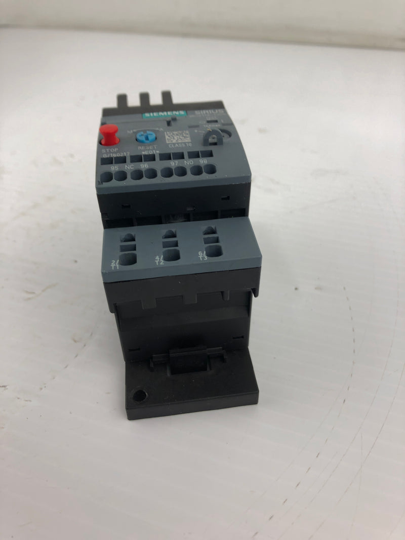 Siemens 3RU2116-1JC0 Overload Relay 600VAC