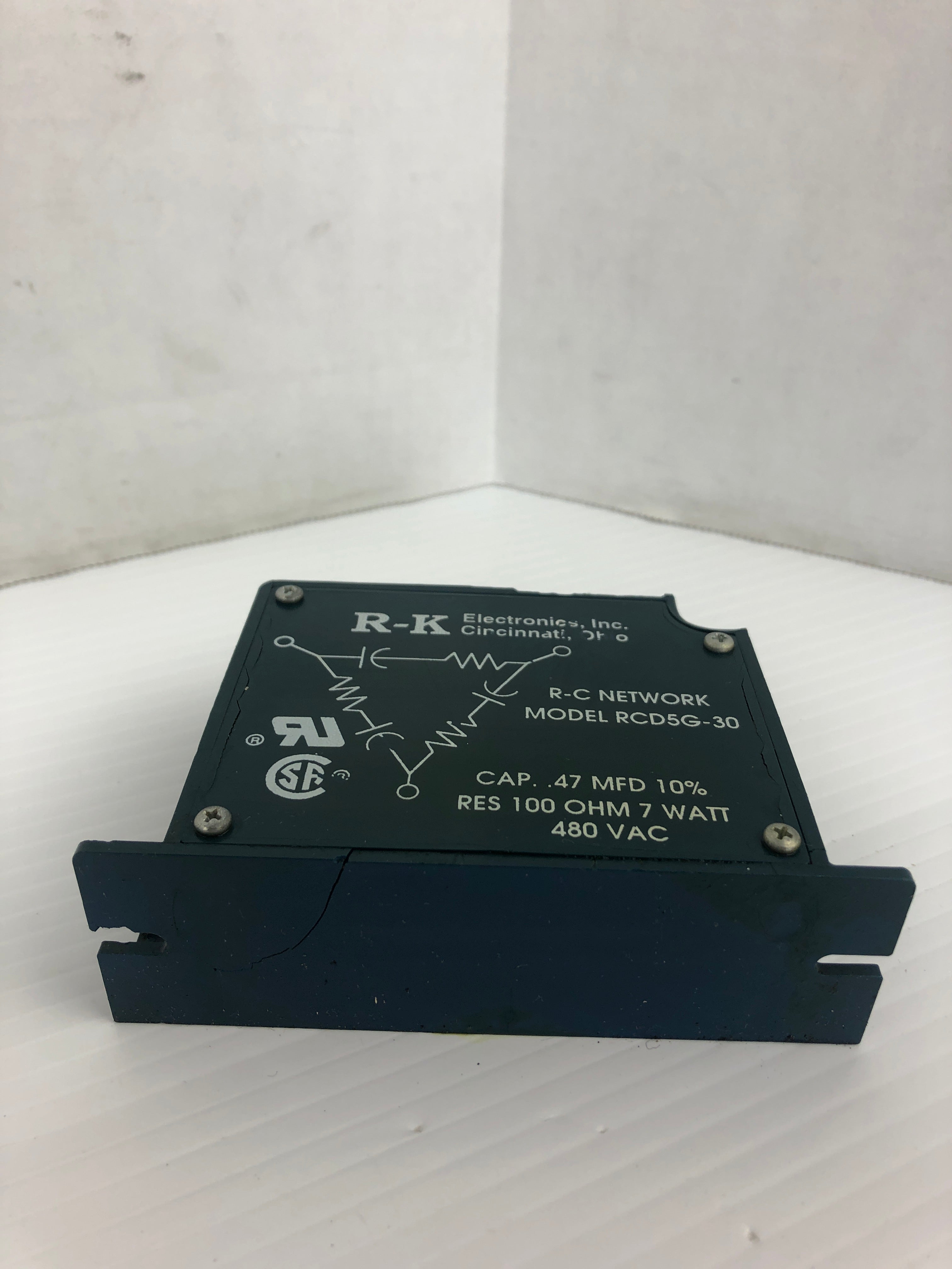 R-K Electronics RCD5G-30 R-C Network Suppressor 480VAC 100Ω 7W