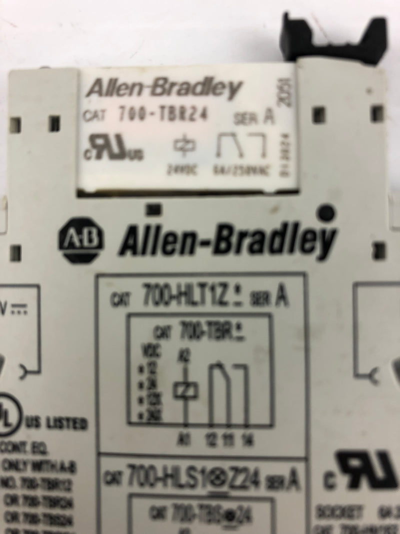 Allen-Bradley 700-HLT1Z Series A Relay with 700-TBR24