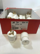 Legrand 504 15 Male White Plug BP 30076 - Box of 21