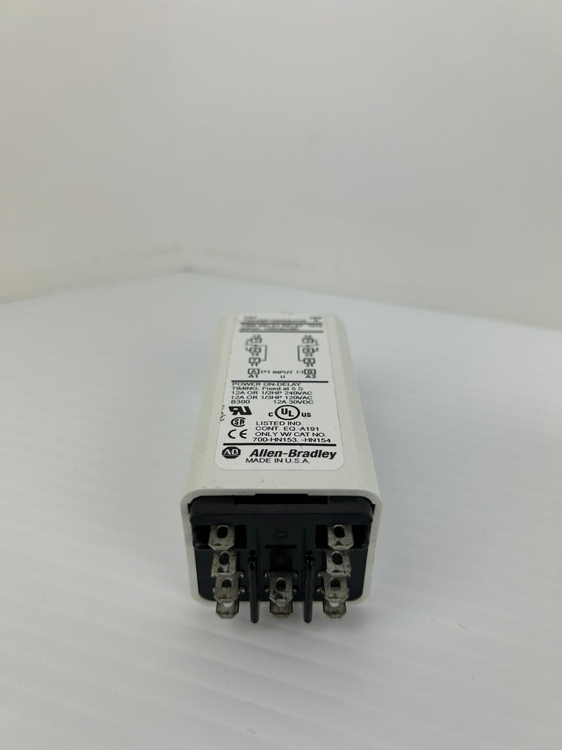 Allen-Bradley 700-HSF12050SU120 Time Delay Relay Ser A 12A