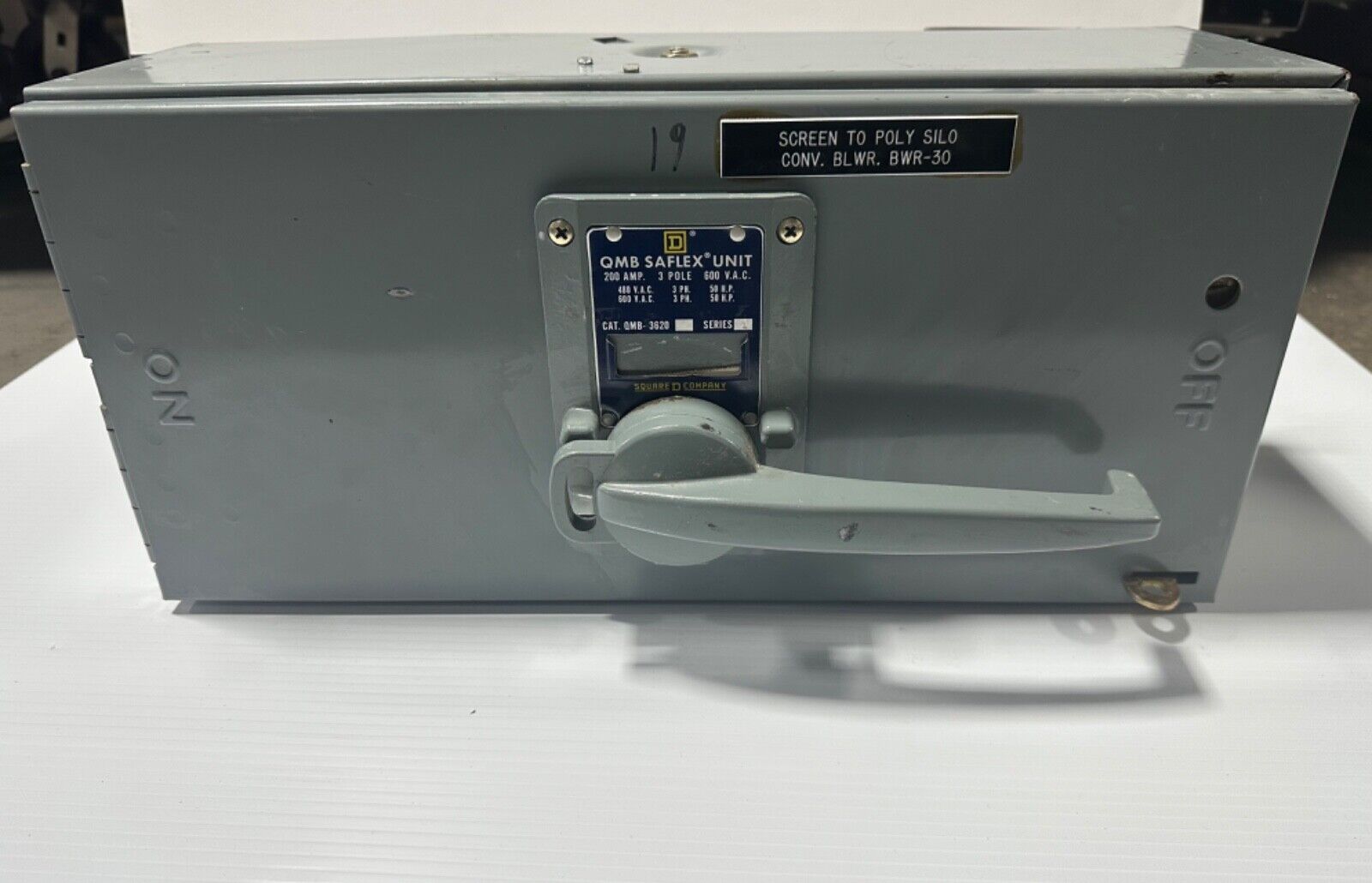 Square D QMB-3620 QMB Saflex Unit Fusible 200A 3 Pole 600VAC 50/60Hz