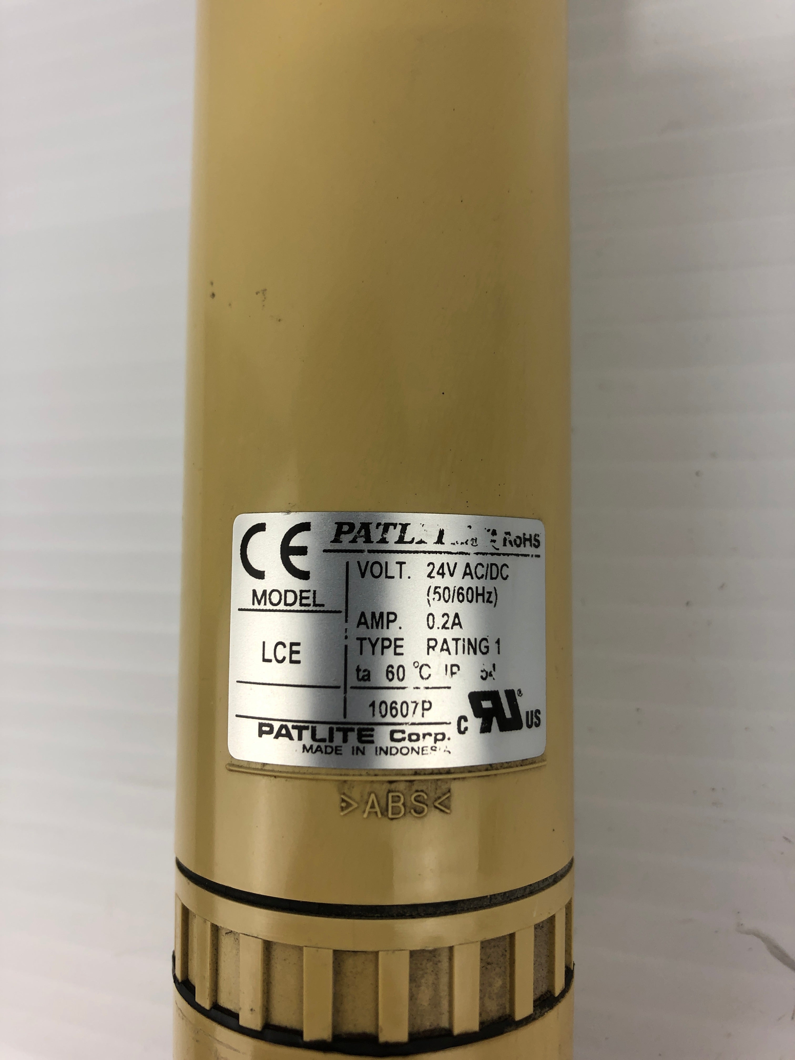 Patlite LCE Blue and Clear Signal Tower 24VAC/DC 50/60Hz 0.2A