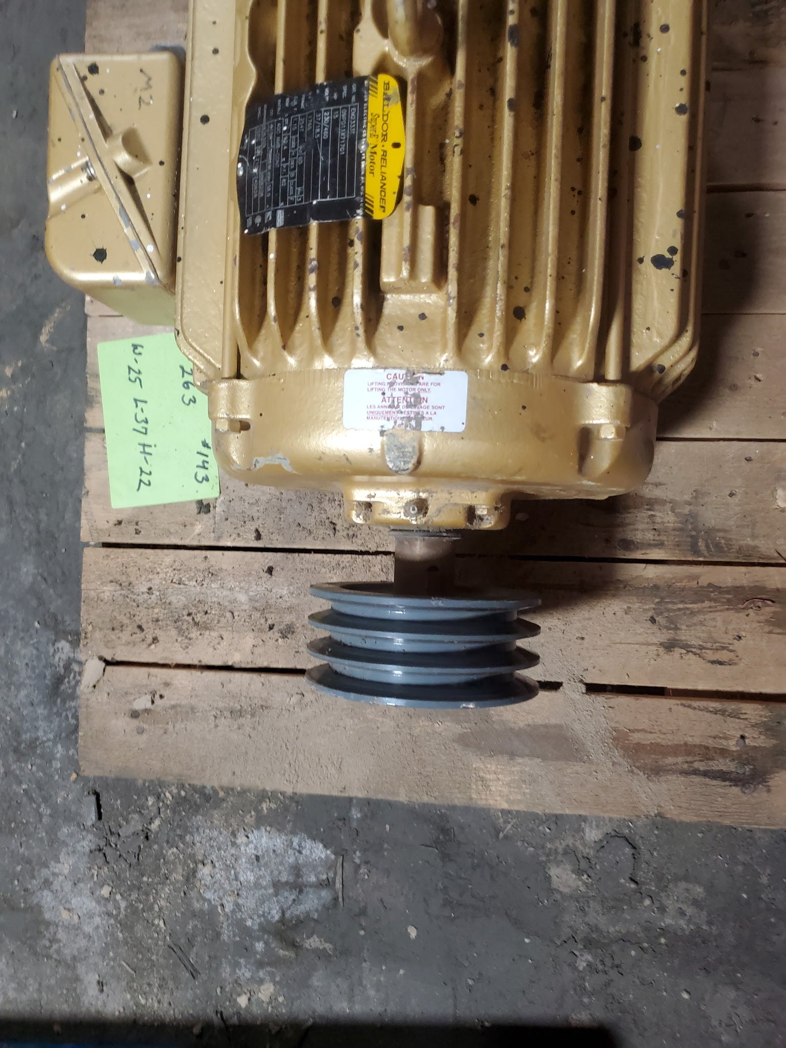 Baldor Reliance EM2333T Electric Motor 15HP 1765 RPM 230/460V TEFC 254T 3PH