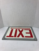 Accuform MEXTGL14R Hangable Metal Exit Sign