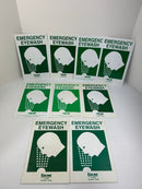 Encon 01-1128-93 Emergency Eyewash Station Sign Green 7" x 11" - Lot of 9