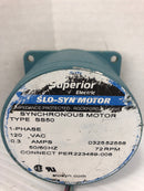 Superior Electric Slo-Syn SS50 Synchronous Step Motor 72 RPM 120VAC 0.3A 1PH