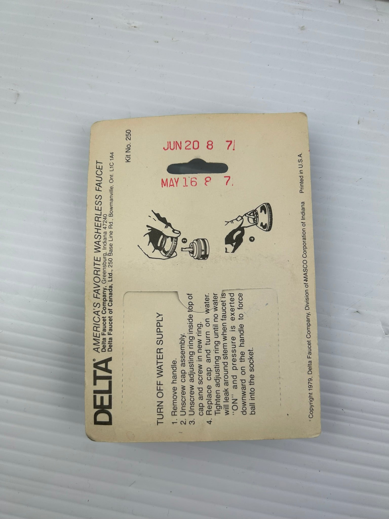 Delta Faucet RP250 #250 Adjusting Ring 15575 - Lot of 9