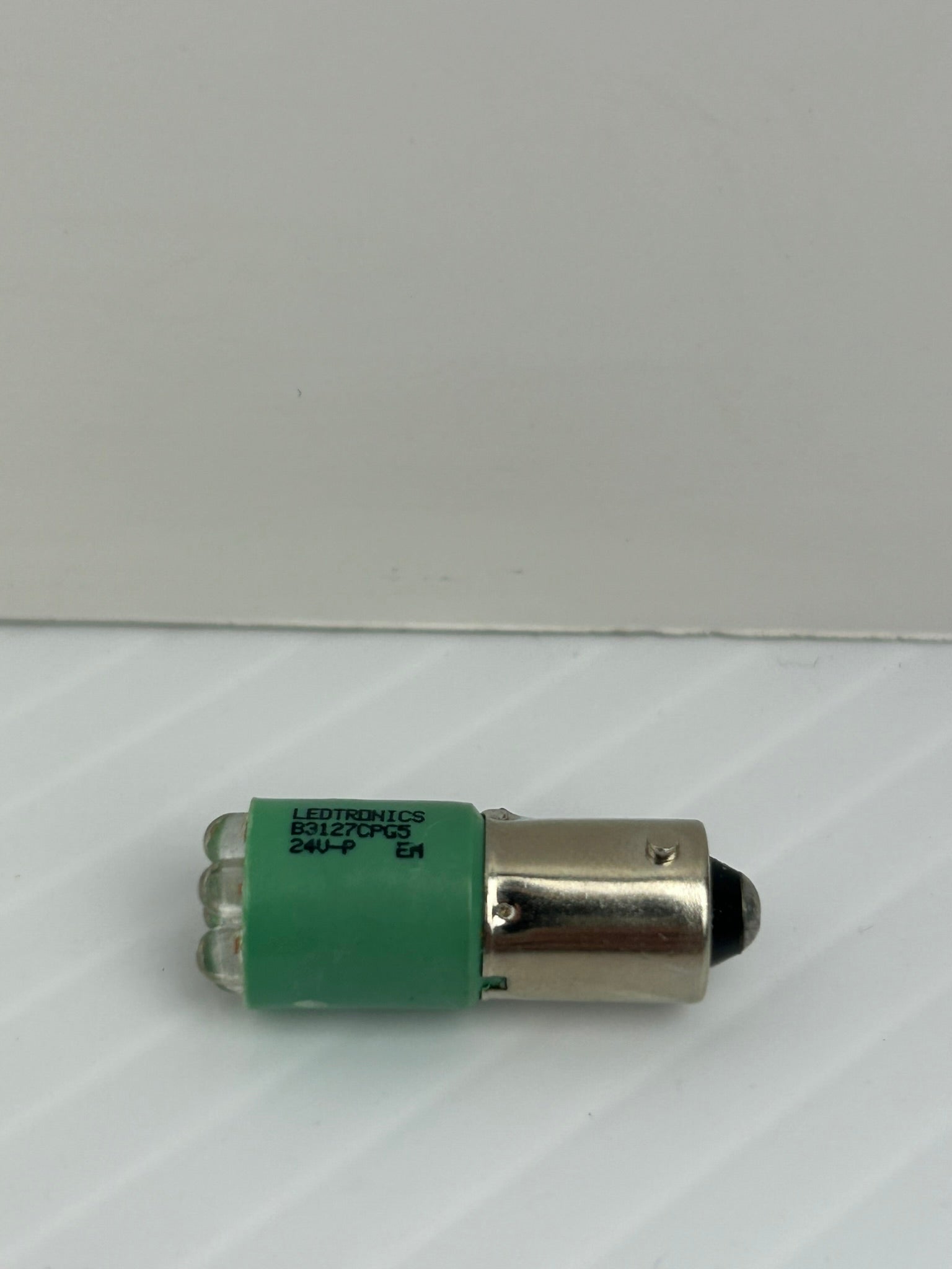 Ledtronics B3127CPG5 Mini Green LED Lamp Light Bulb 24V - Lot of 7