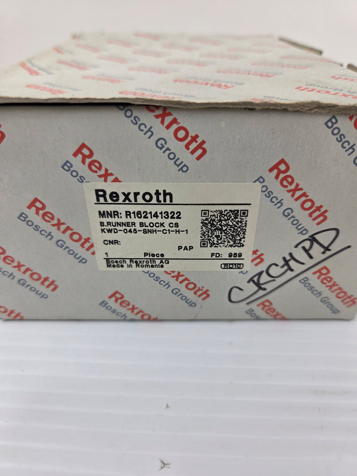 Rexroth R162141322 Guide Rail Ball Runner Block Carbon Steel KWD-045-SNH-C1-H-1