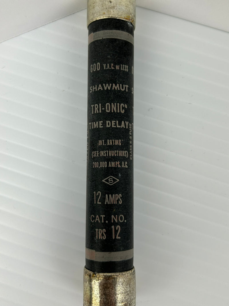 Shawmut TRS 12 Tri-Onic Time Delay Fuse 12A 600V Class K-5 - Lot of 4