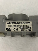 Allen Bradley 700-HN125 Relay Base Ser. A 600V 10A - Lot of 28