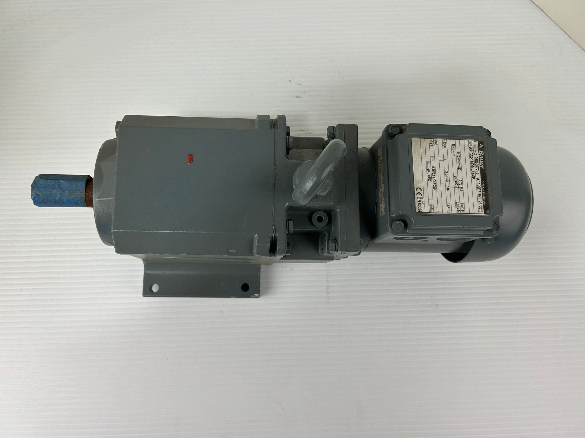 Bauer BG10ZX-11/D04LA4/SP Gear Motor 0.12 kW 3PH
