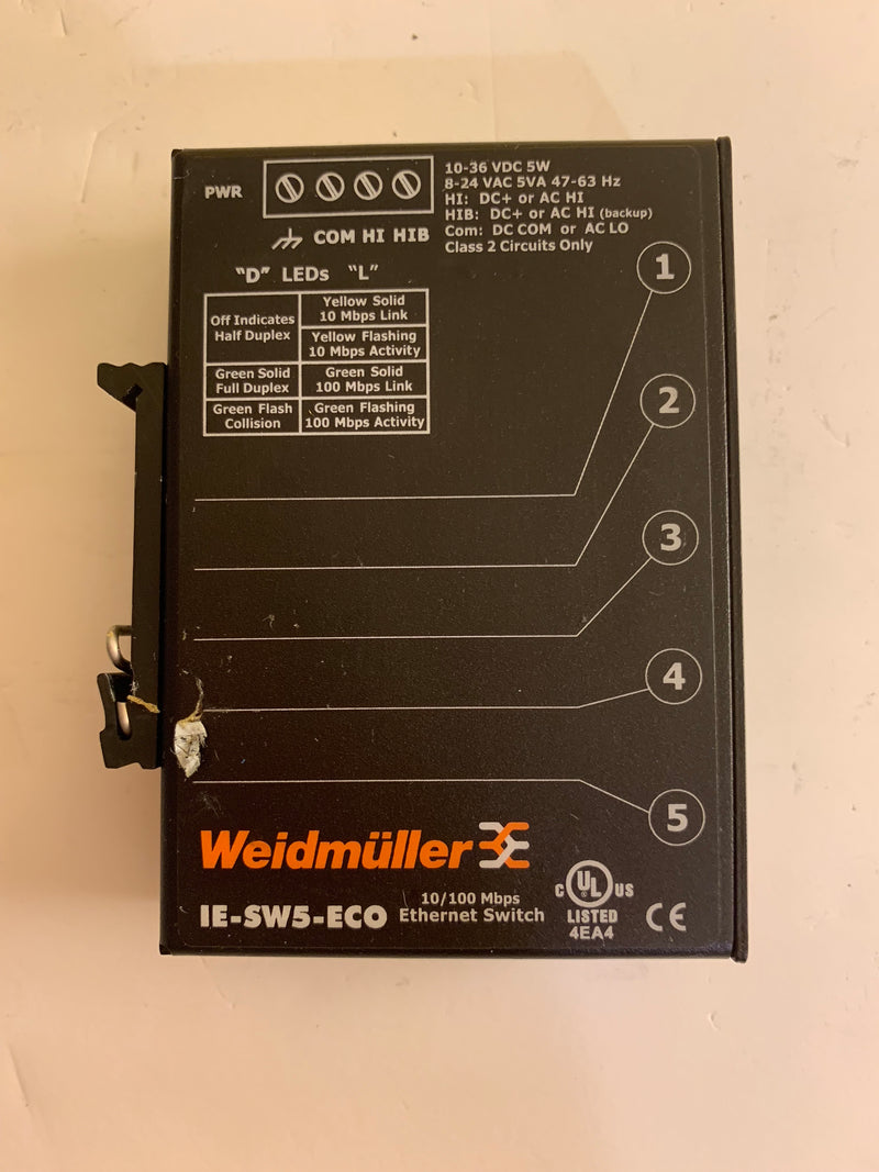 Weidmuller IE-SW5-ECO Ethernet Switch