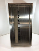 Fire Extinguisher Cabinet C1037V10 w/Handle Cosmopolitan Stainless JL Industries